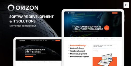 Orizon – Software Development & IT Solutions Elementor Template Kit