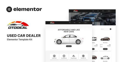 Otodeal – Used Car Dealer Elementor Template Kit