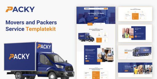 PACKY | Packers & Movers Service Elementor Template Kit