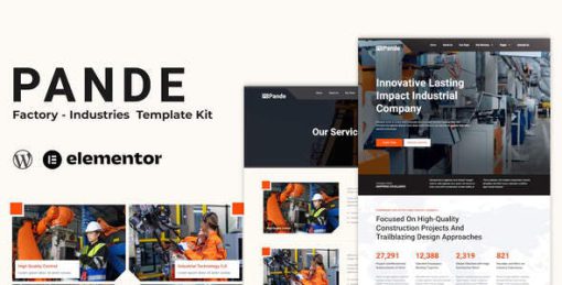 Pande – Factory & Industrial Elementor Template Kit