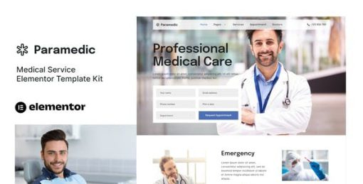 Paramedic – Medical Elementor Template Kit
