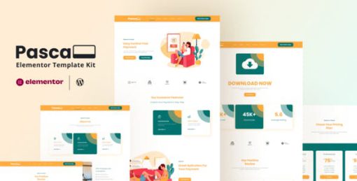 Pascal – Payment App Business Elementor Pro Template Kit