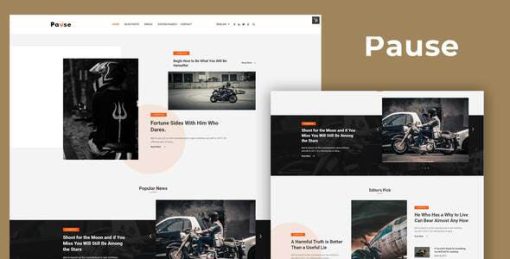 Pause – Blog & Magazine Elementor Template Kit