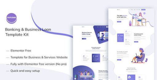 Payloan – Banking & Business Loan Elementor Template Kit