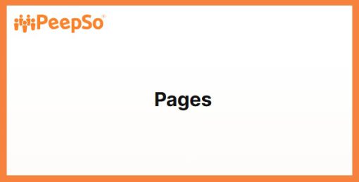 PeepSo Core: Pages