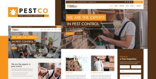 Pestco – Pest Control Elementor Template Kit