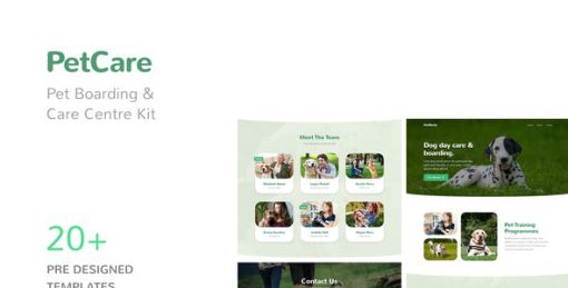 PetCare – Pet Boarding and Care Centre Template Kit