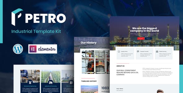 Petro – Industrial Elementor Template Kit Petro – Industrial Elementor Template Kit
