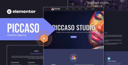 Piccaso – Photography Elementor Template Kit