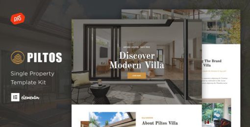 Piltos – Single Property Elementor Template Kit