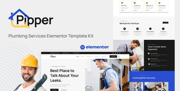 Pipper – Plumbing Services Elementor Template Kit Pipper – Plumbing Services Elementor Template Kit