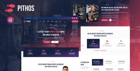Pithos – Fitness Center & Cloubhouse Elementor Template Kit Pithos – Fitness Center & Cloubhouse Elementor Template Kit
