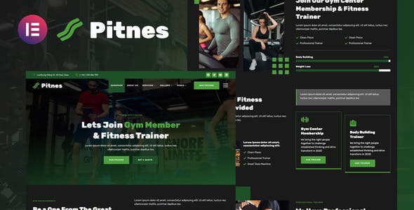 Pitnes – Gym Center & Fitness Training Elementor Template Kit Pitnes – Gym Center & Fitness Training Elementor Template Kit