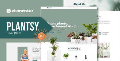 Plantsy – Houseplants Elementor Template Kit