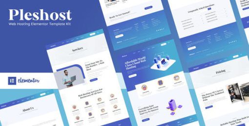 Pleshost – Cloud Web Hosting Elementor Template Kit