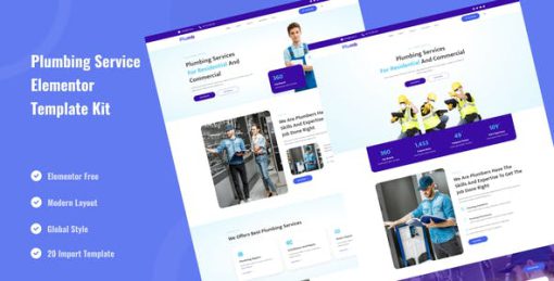 Plumb – Plumbing Installation & Maintanence Elementor Template Kit