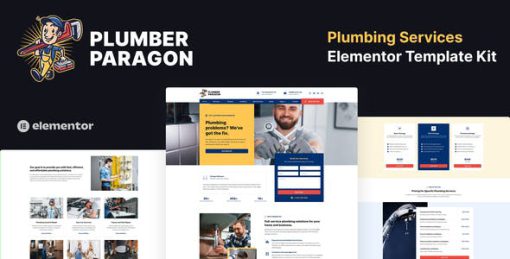 Plumber Paragon – Plumbing Services Elementor Pro Template Kit
