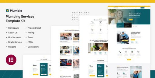 Plumble – Plumbing Services Elementor Template Kit