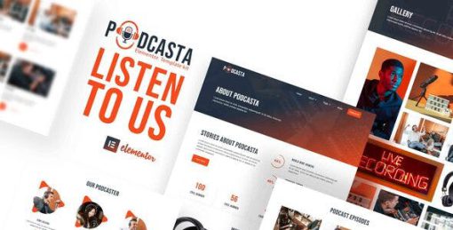 Podcasta – Podcast & Streaming Elementor Template Kit