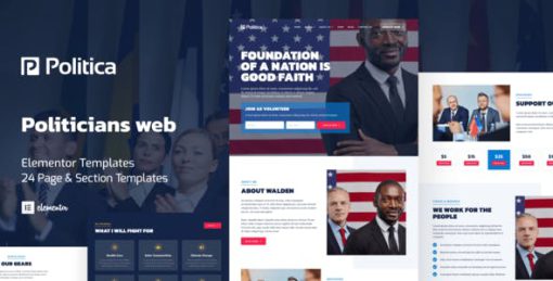 Politica – Politician & Public Servant Elementor Template Kit