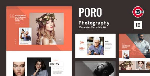 Poro – Photography Elementor Template Kit
