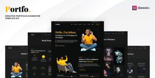 Portfo – Creative Portfolio Elementor Template Kit