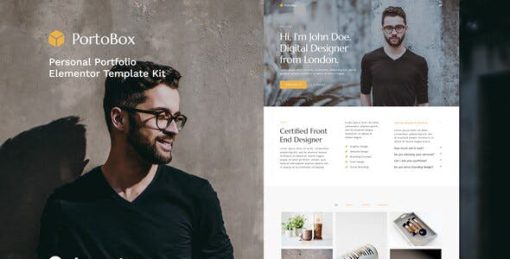 PortoBox – Creative Portfolio Elementor Template Kit