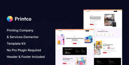 Printco – Printing Company & Services Elementor Template Kit