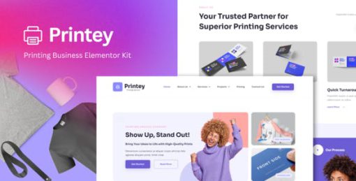 Printey – Printing Business Elementor Template Kit