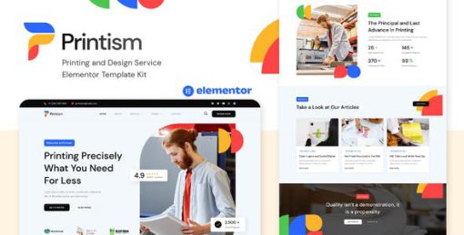 Printism – Printing and Design Service Elementor Template Kit