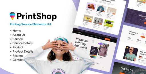 Printshop – Printing Business Elementor Template Kit