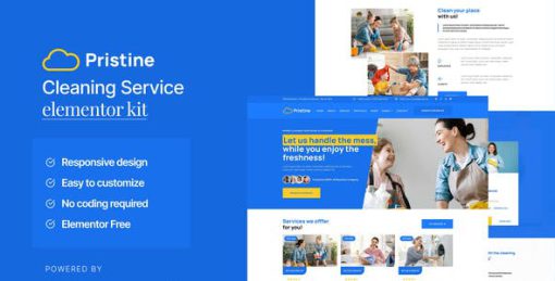 Pristine – Cleaning Service Elementor Template Kit