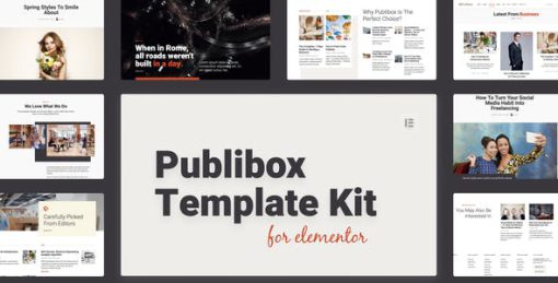 Publibox – Blog & Magazine Elementor Template Kit