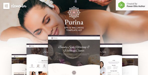 Purina – Spa & Wellness Elementor Template Kit Purina – Spa & Wellness Elementor Template Kit