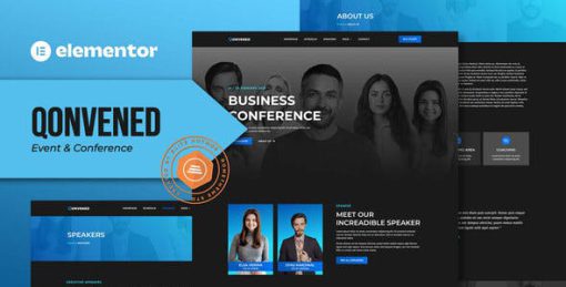 Qonvened – Event & Conference Elementor Template Kit