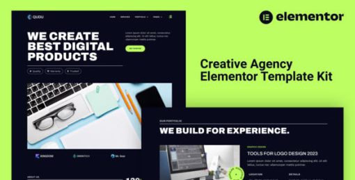 Qudu – Creative Agency Elementor Pro Template Kit