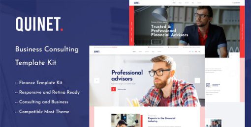 Quinet – Business Consulting Elementor Template Kit