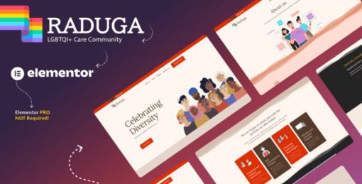 Raduga – LGBTQI+ Care Community Elementor Template Kit