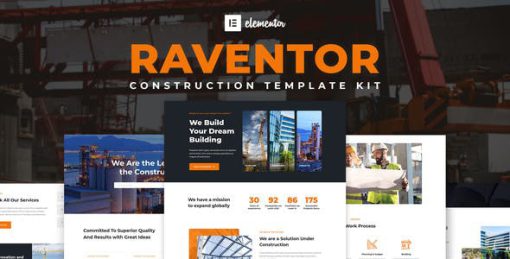 Raventor – Construction & Architecture Elementor Template Kit
