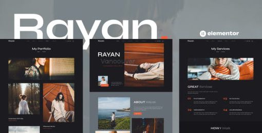 Rayan – Photography & Portfolio Elementor Template Kit