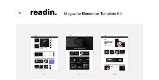 Readin – Blog & Magazine Elementor Template Kit