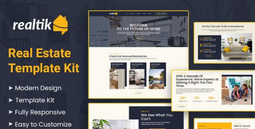 Realtik – Real Estate & Property Sales Elementor Template Kit