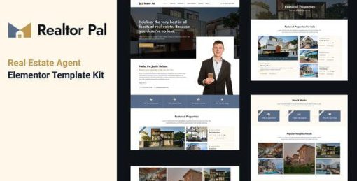 Realtor Pal – Real Estate Agent Elementor Pro Template Kit