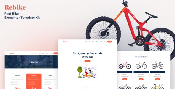 Rebike – Rent Bike Elementor Template Kit Rebike – Rent Bike Elementor Template Kit