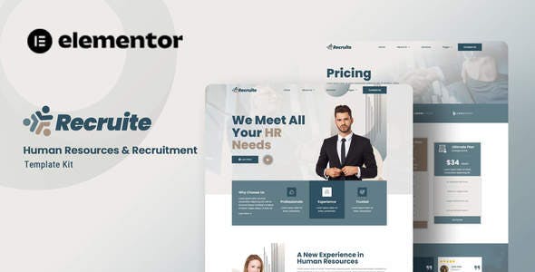 Recruite – Human Resources & Recruitment Elementor Template Kit Recruite – Human Resources & Recruitment Elementor Template Kit