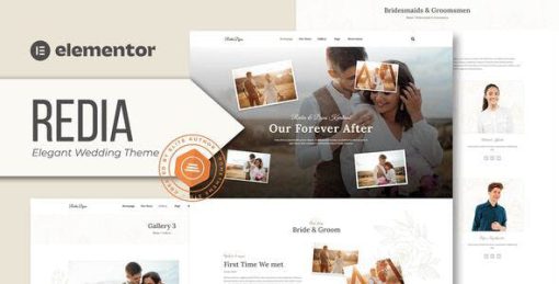 Redia – Elegant Wedding Theme Elementor Template Kit