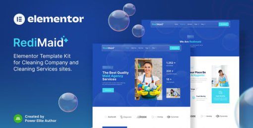 Redimaid – Cleaning & Maid Service Agency Elementor Template Kit