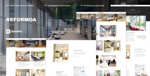 Reformoa – Architecture & Interior Design Elementor Template Kit