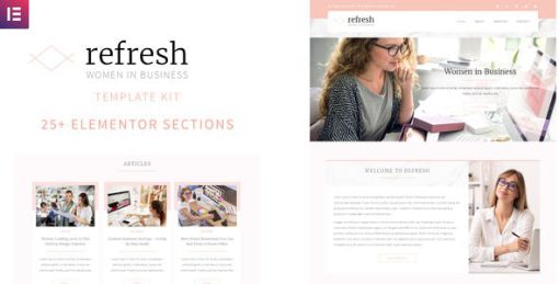 Refresh – Women in Business Elementor Template Kit