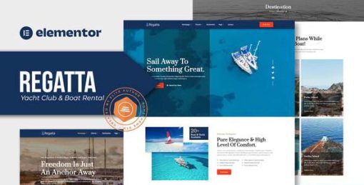 Regatta – Yacht Club & Boat Rental Elementor Template Kit